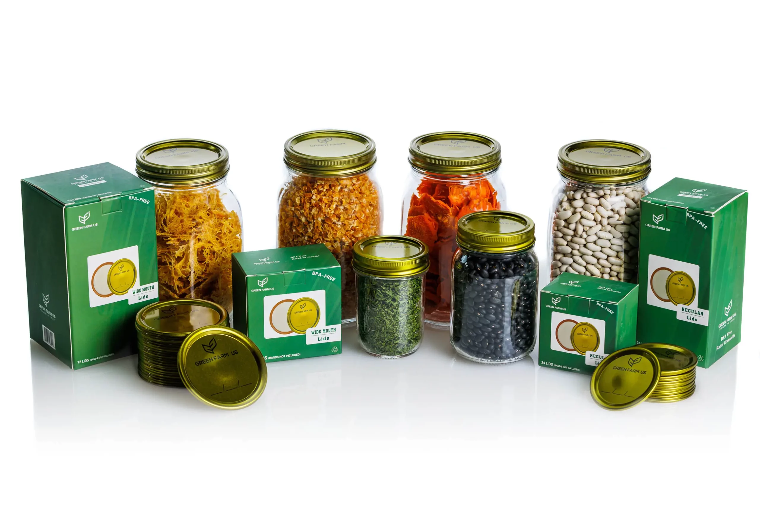 Canning lids and rings from Green Farm