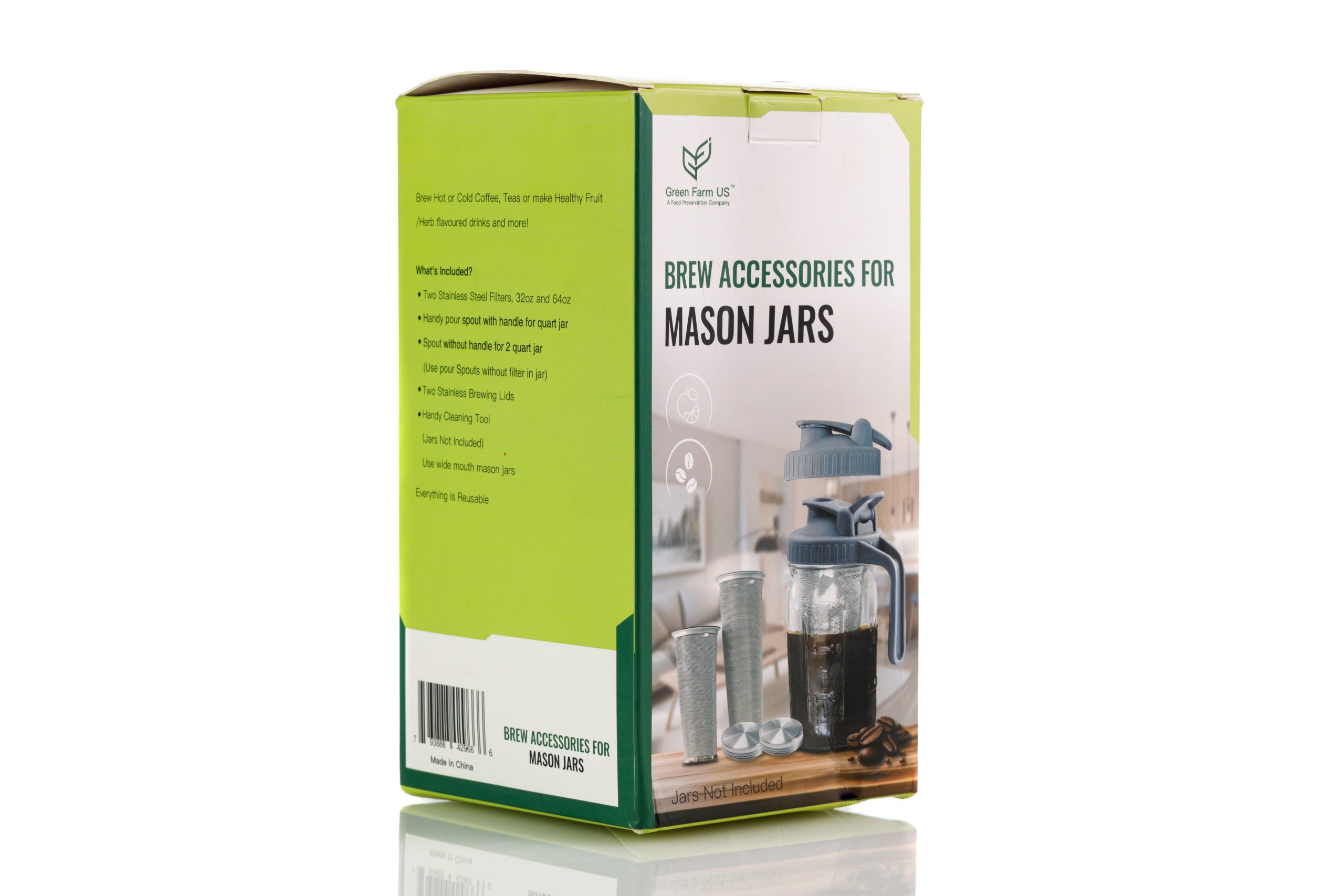 Coffee Brew Accessories for Mason Jars | Green Farm US
